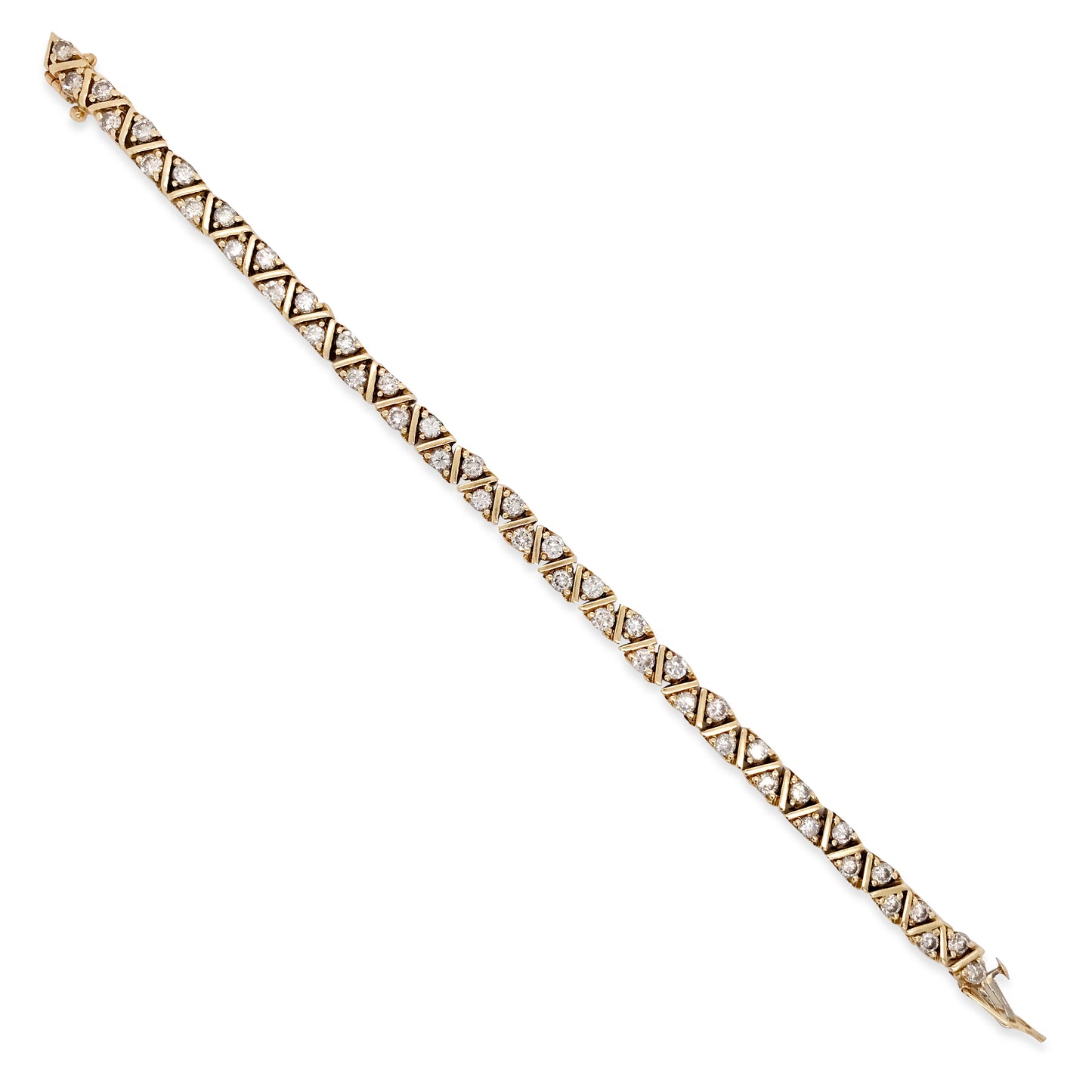 14K Gold Diamond Bracelet