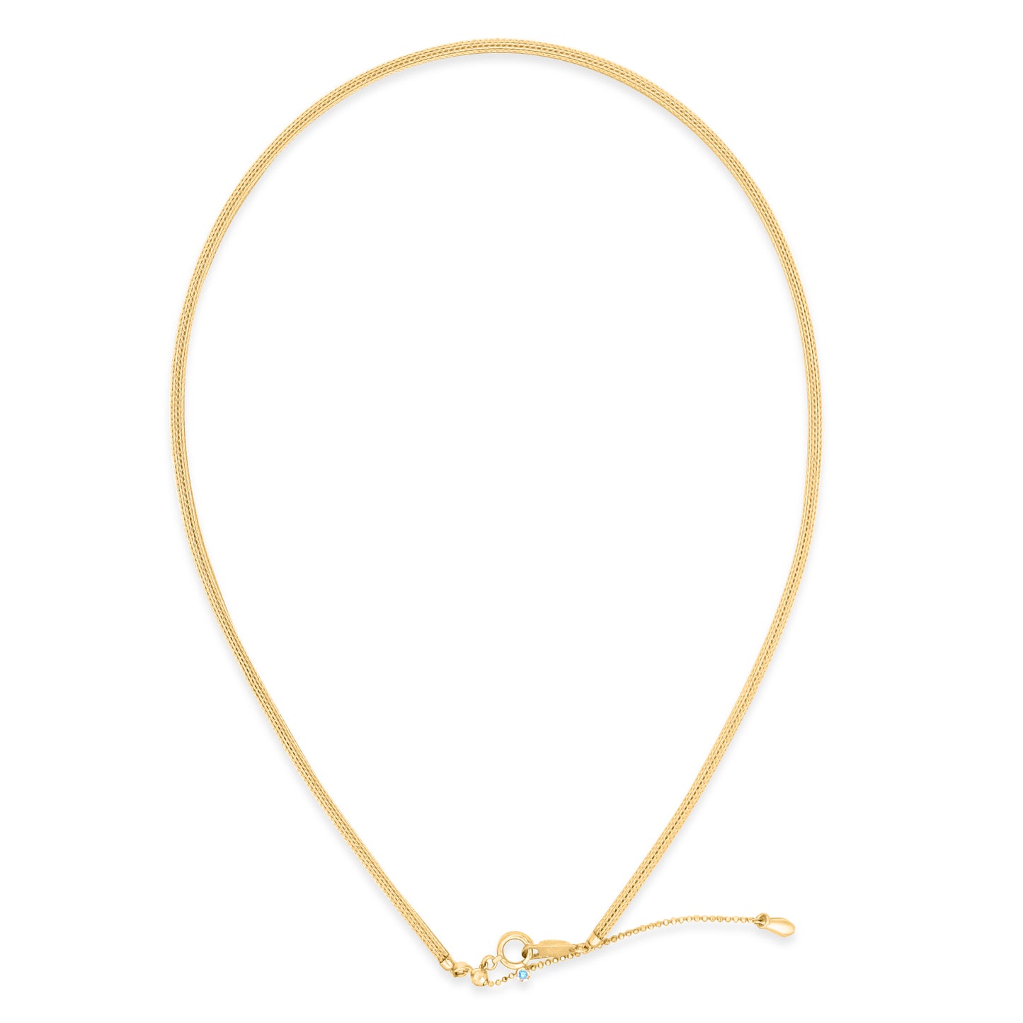 18K White Gold and Yellow Gold Necklace