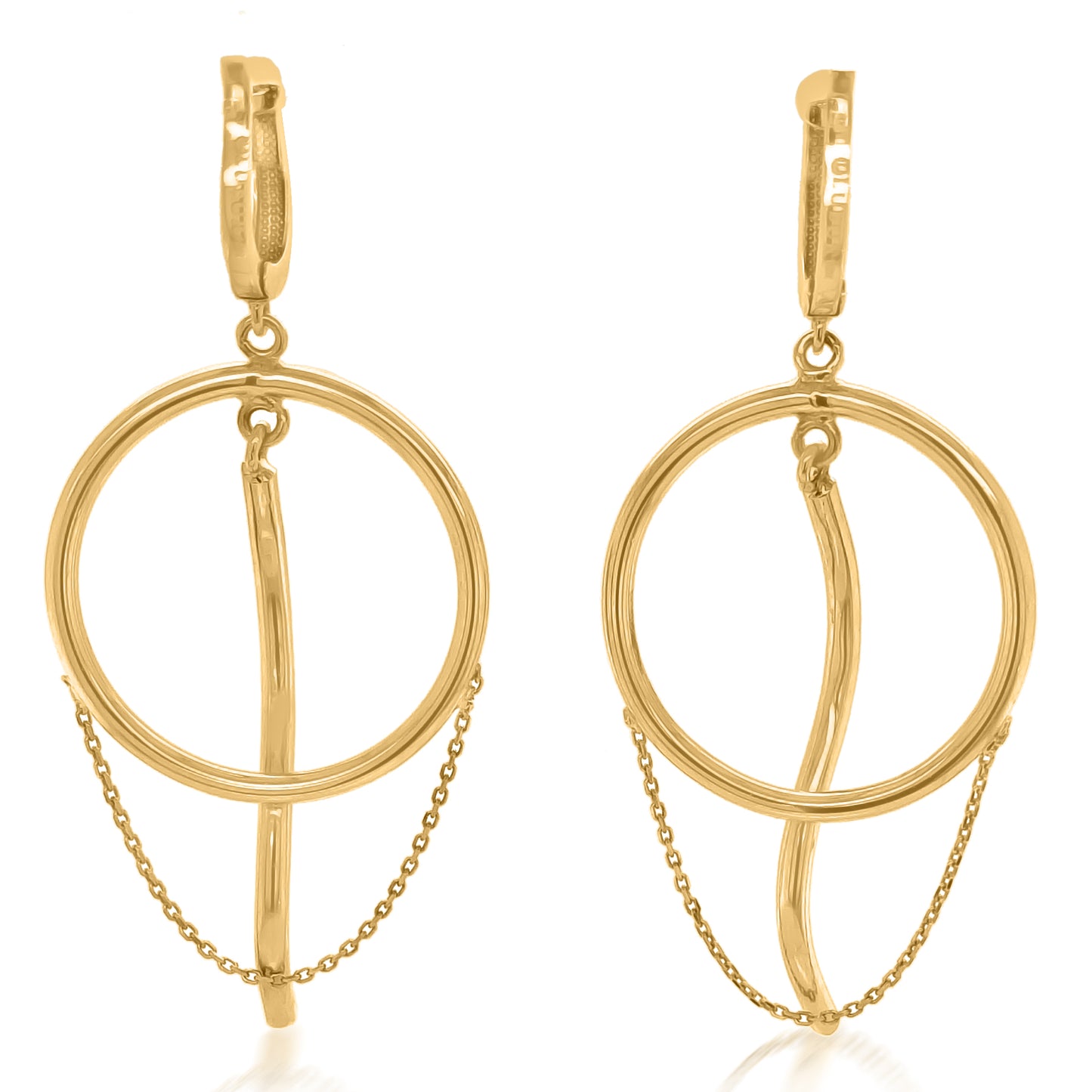 18K Gold Loop Earrings