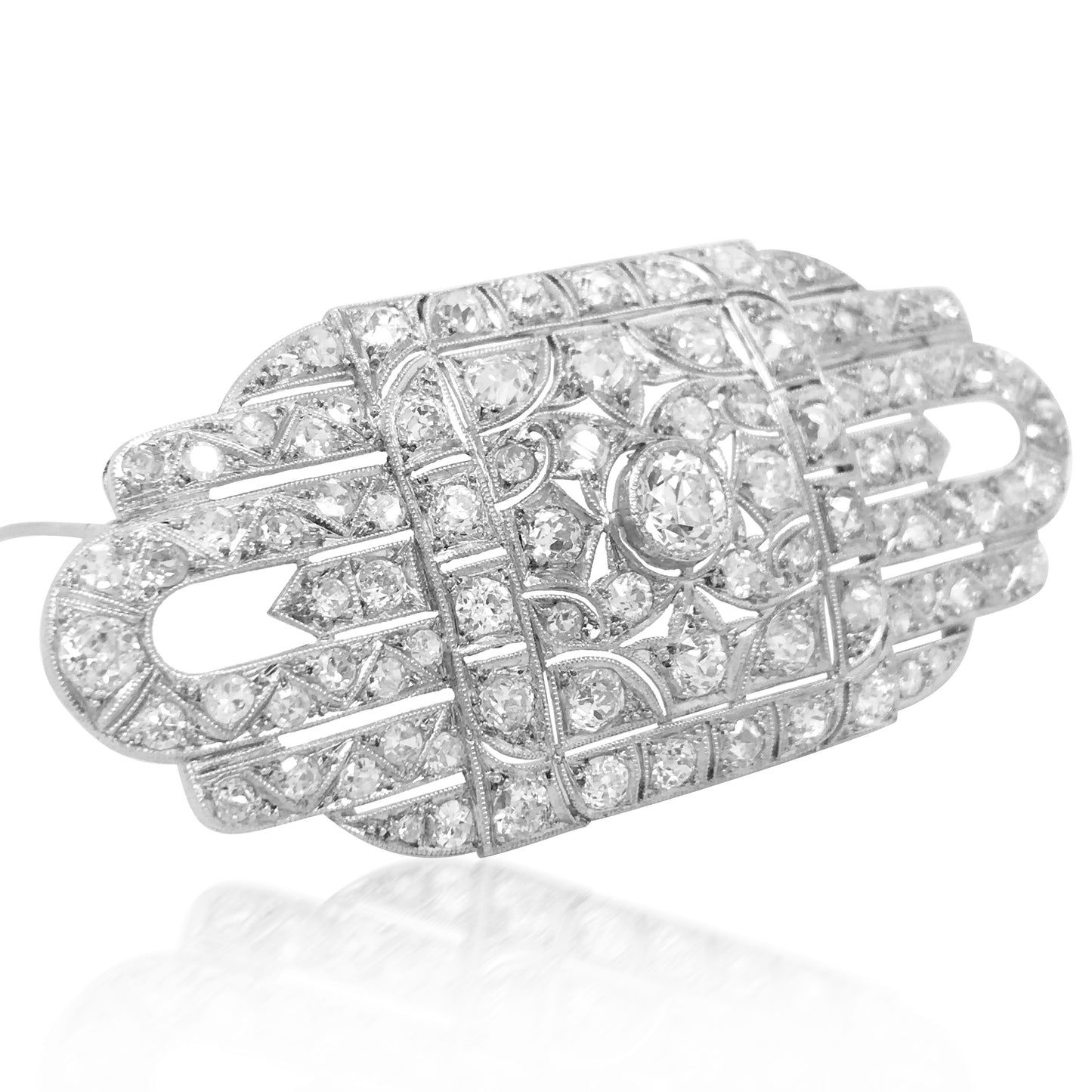 Art Deco Diamond Brooch