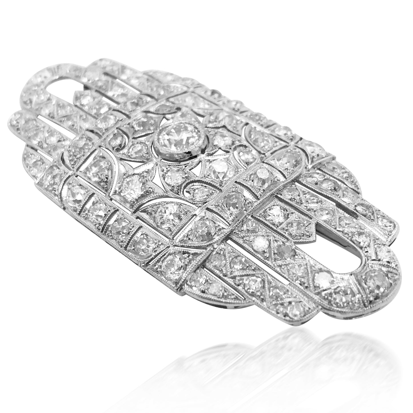 Art Deco Diamond Brooch