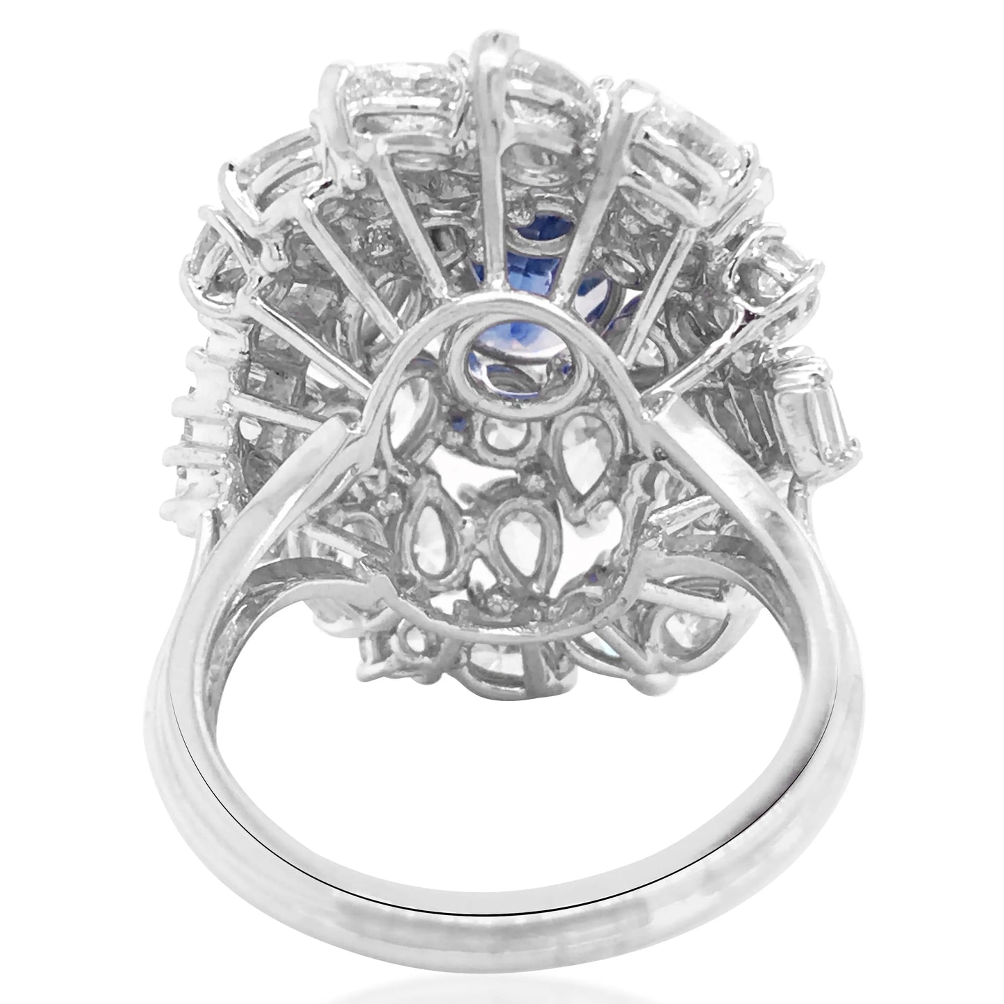 Sapphire Diamond Ring, GIA Lueur Jewelry