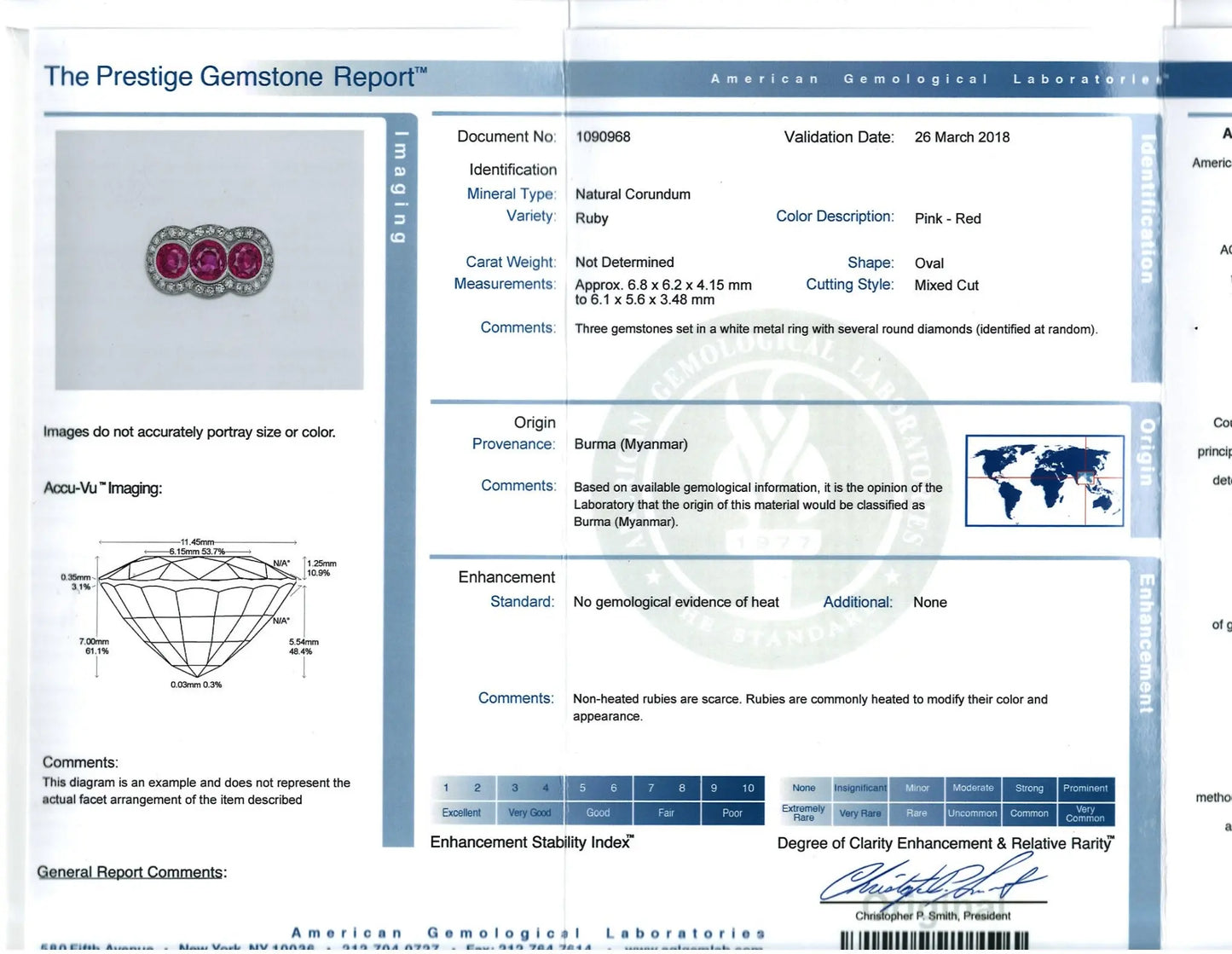Burma no-heat Ruby Diamond Ring, AGL Lueur Jewelry