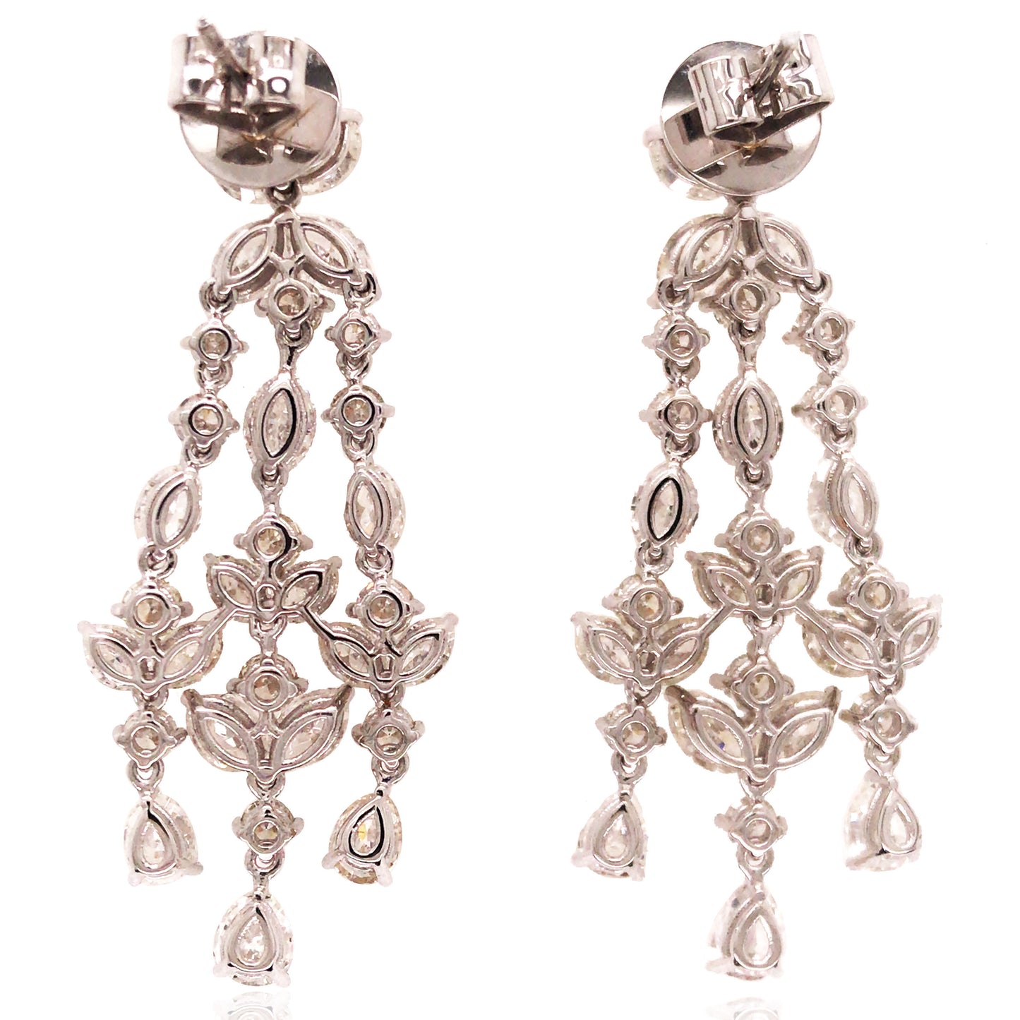 18K Gold Diamond Earrings