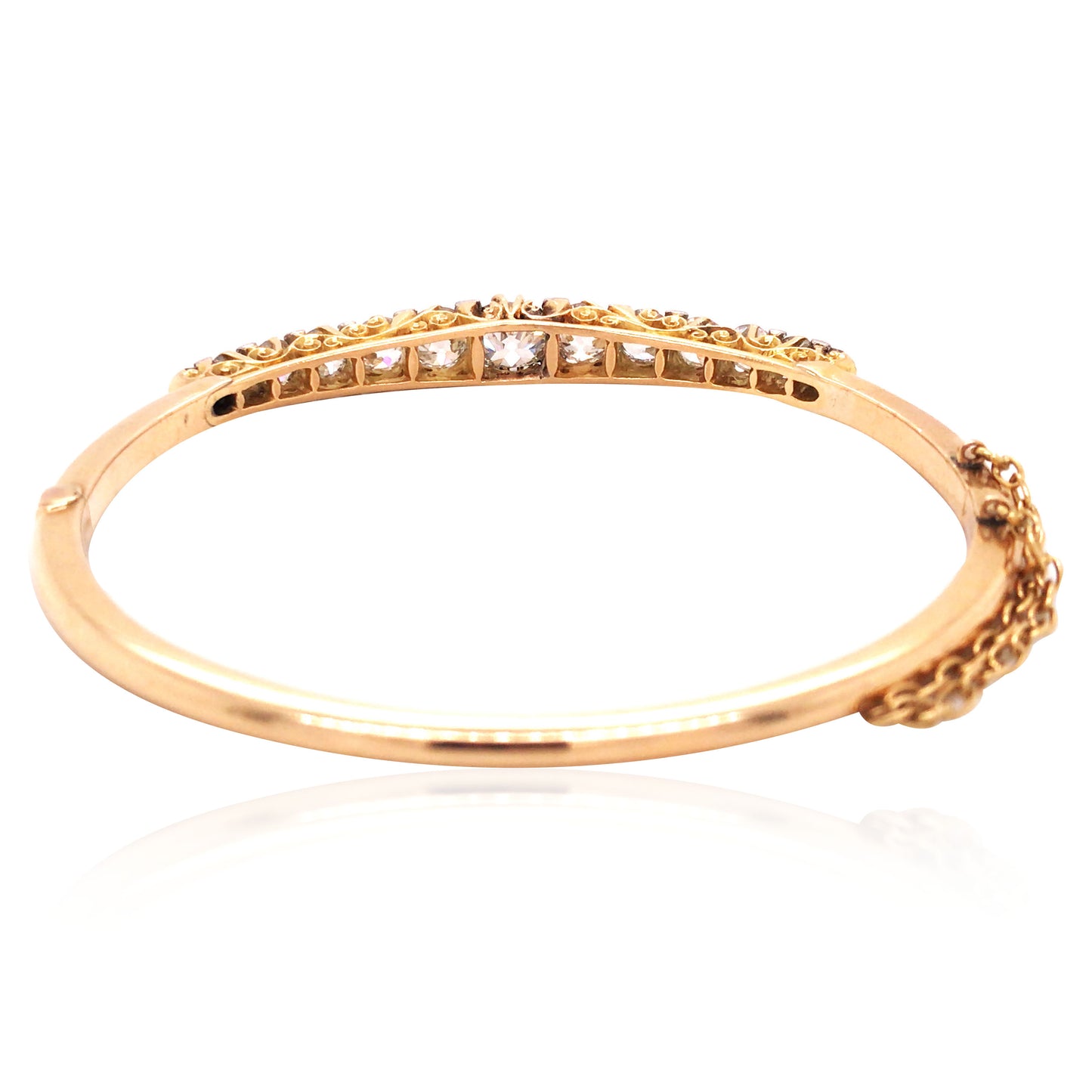 Victorian Gold Diamond Bangle