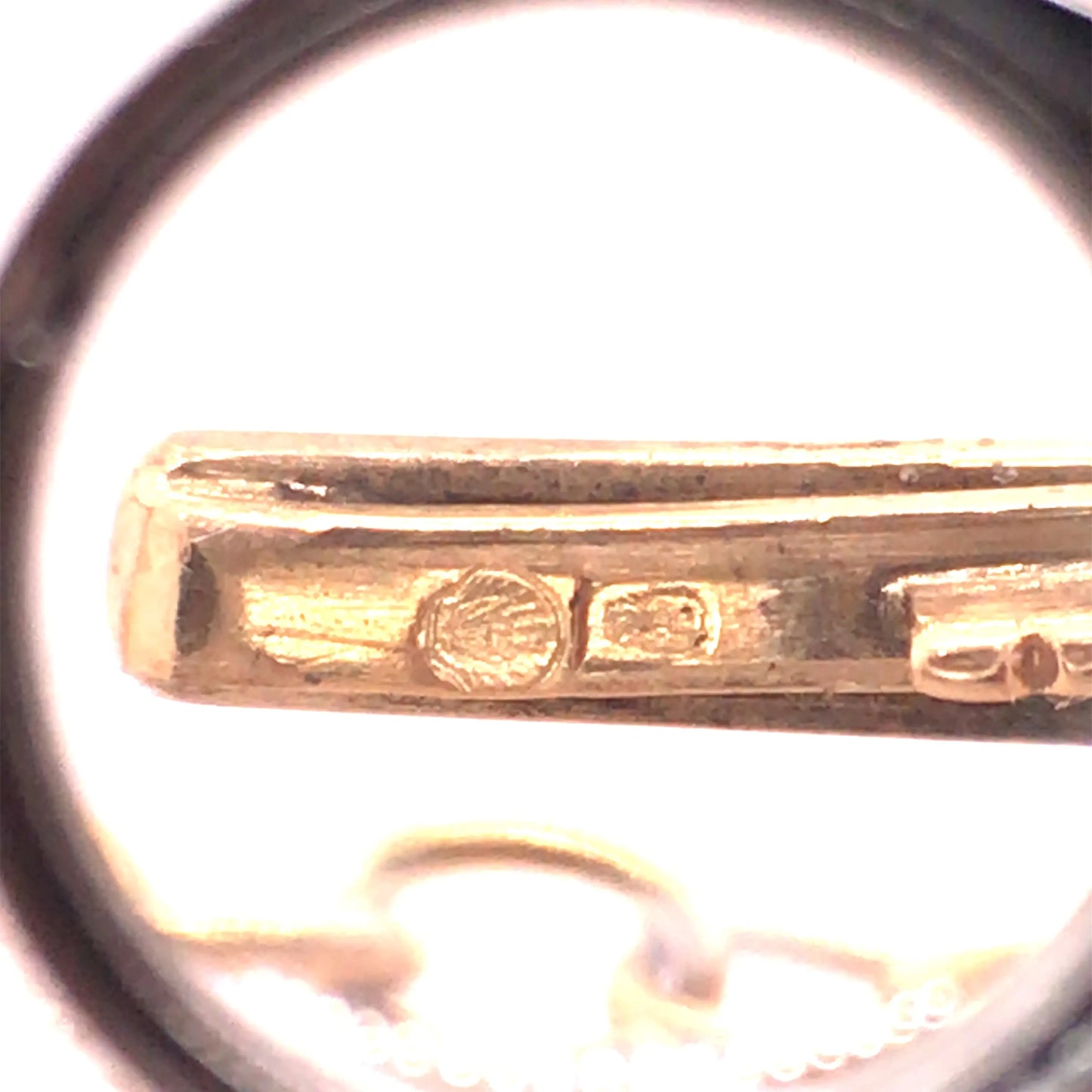 Victorian Gold Diamond Bangle Lueur Jewelry