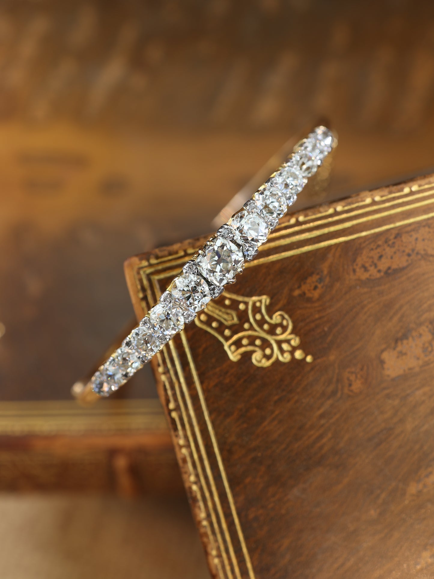 Victorian Gold Diamond Bangle