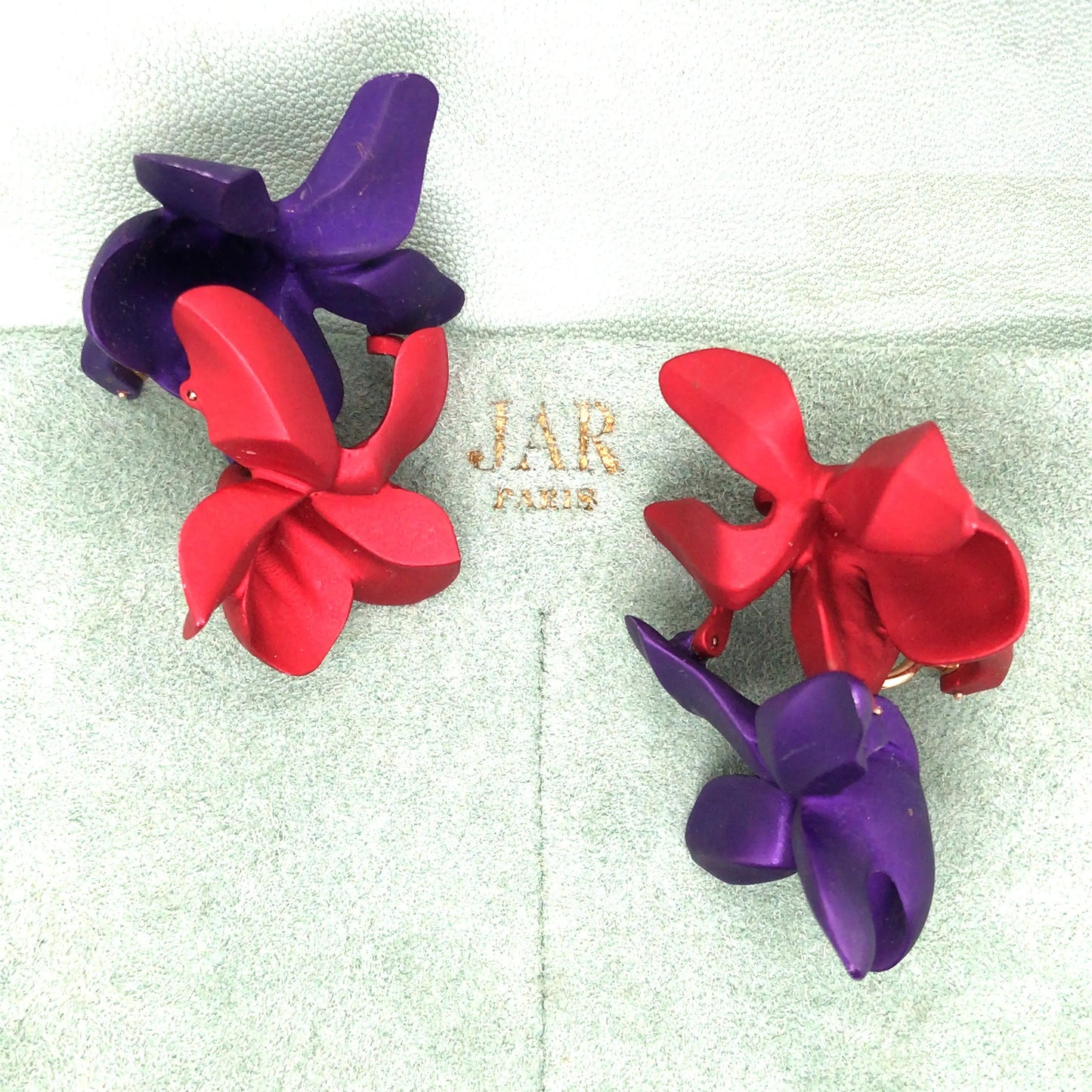 JAR, Aluminum Violet Earrings JAR