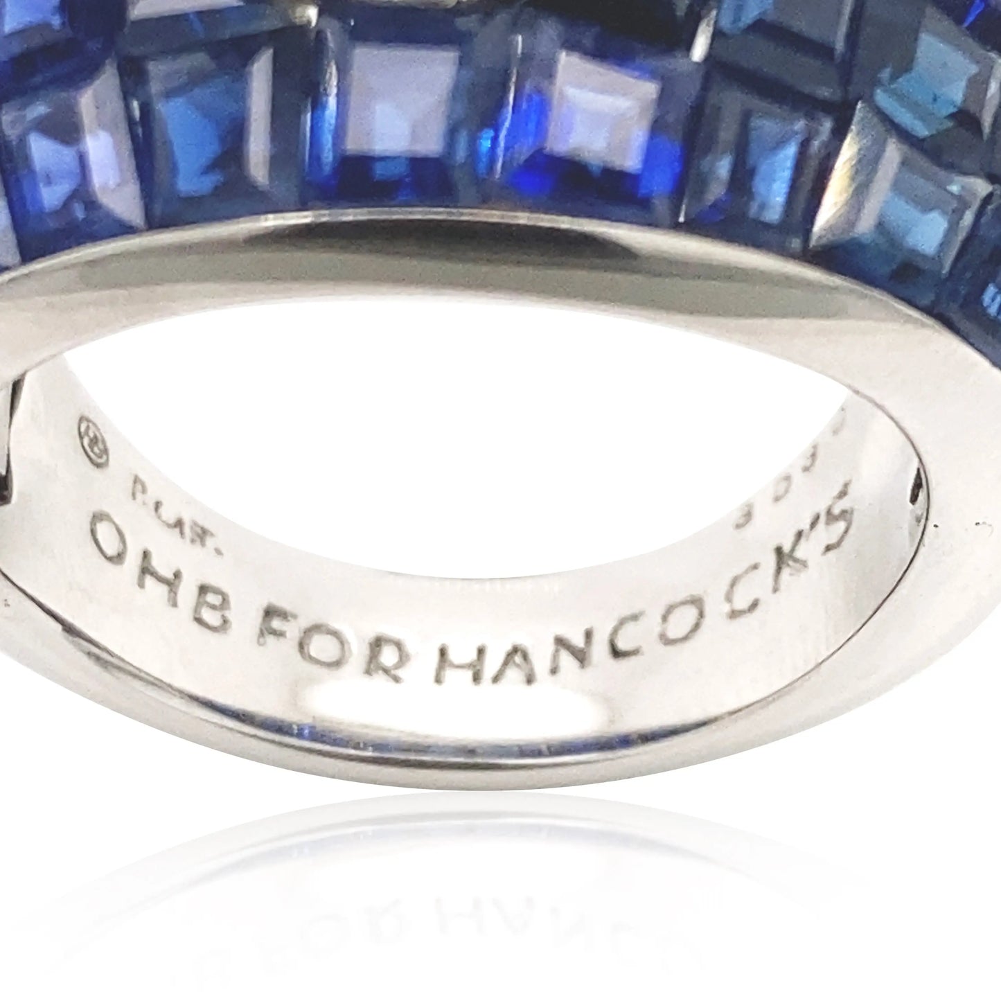 Oscar Heyman, Sapphire Diamond Bombe Ring Oscar Heyman