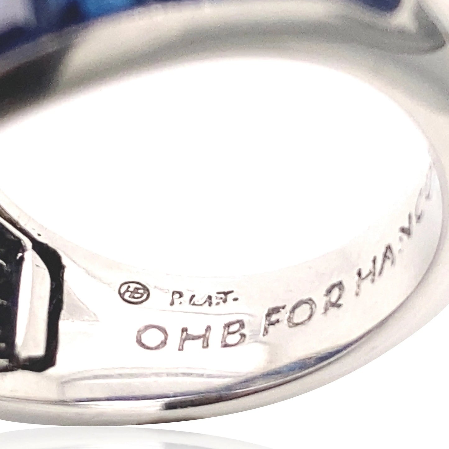 Oscar Heyman, Sapphire Diamond Bombe Ring Oscar Heyman