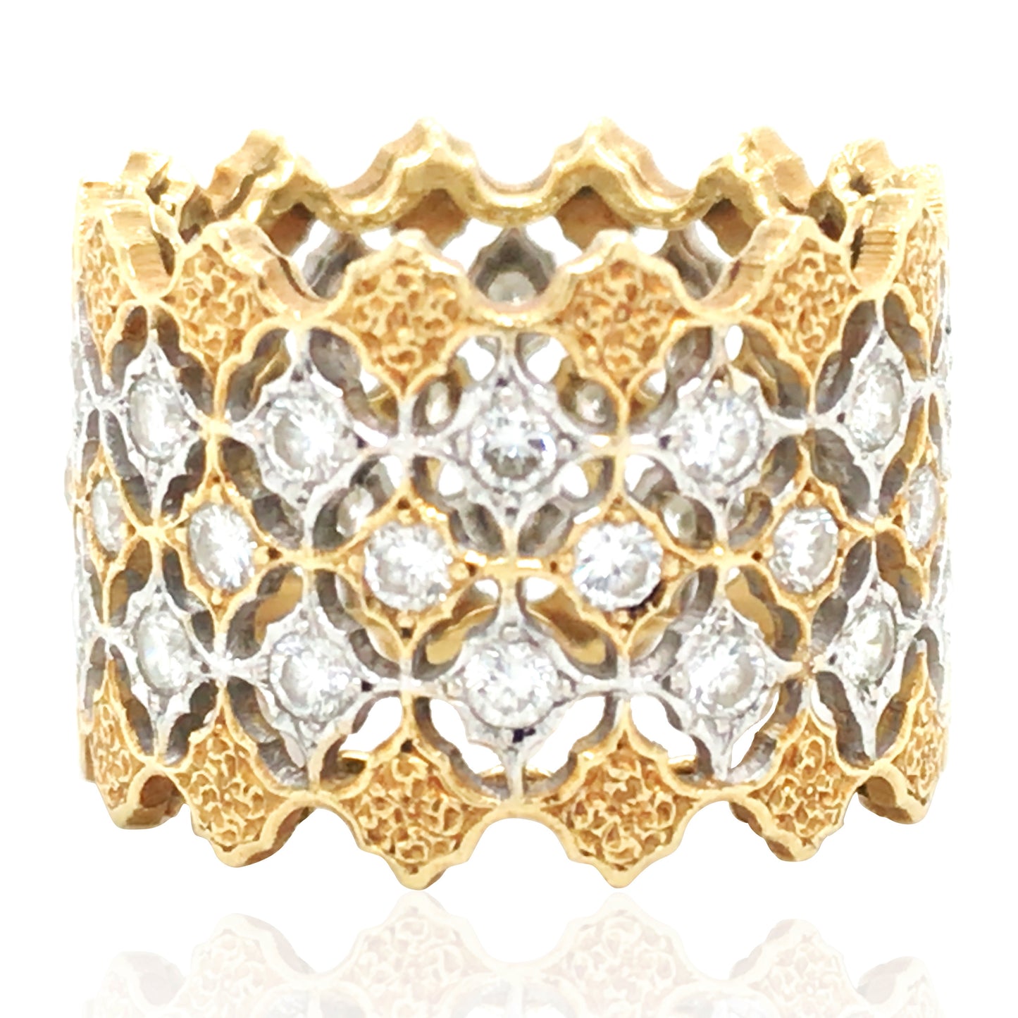 Buccellati, 18K Gold Diamond ring
