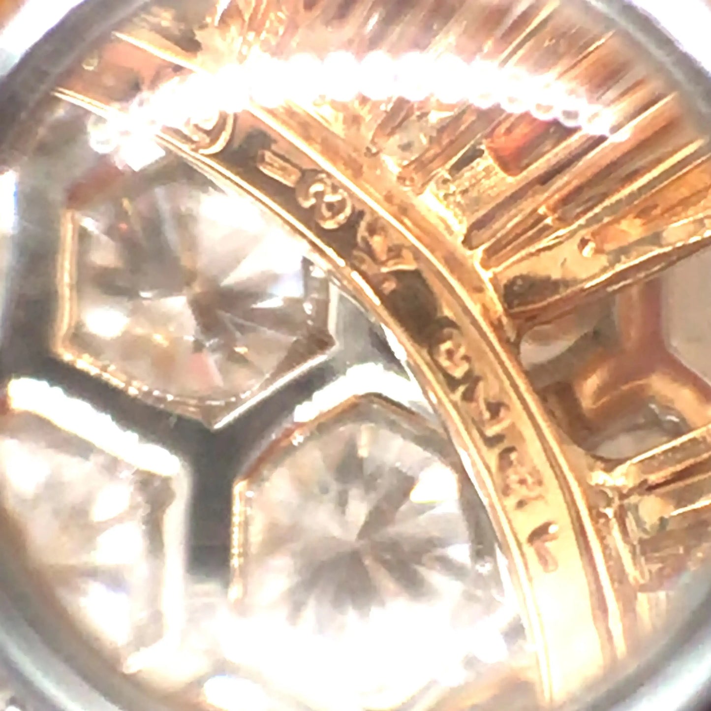 Oscar Heyman, Platinum 18K Gold Diamond Brooch Oscar Heyman