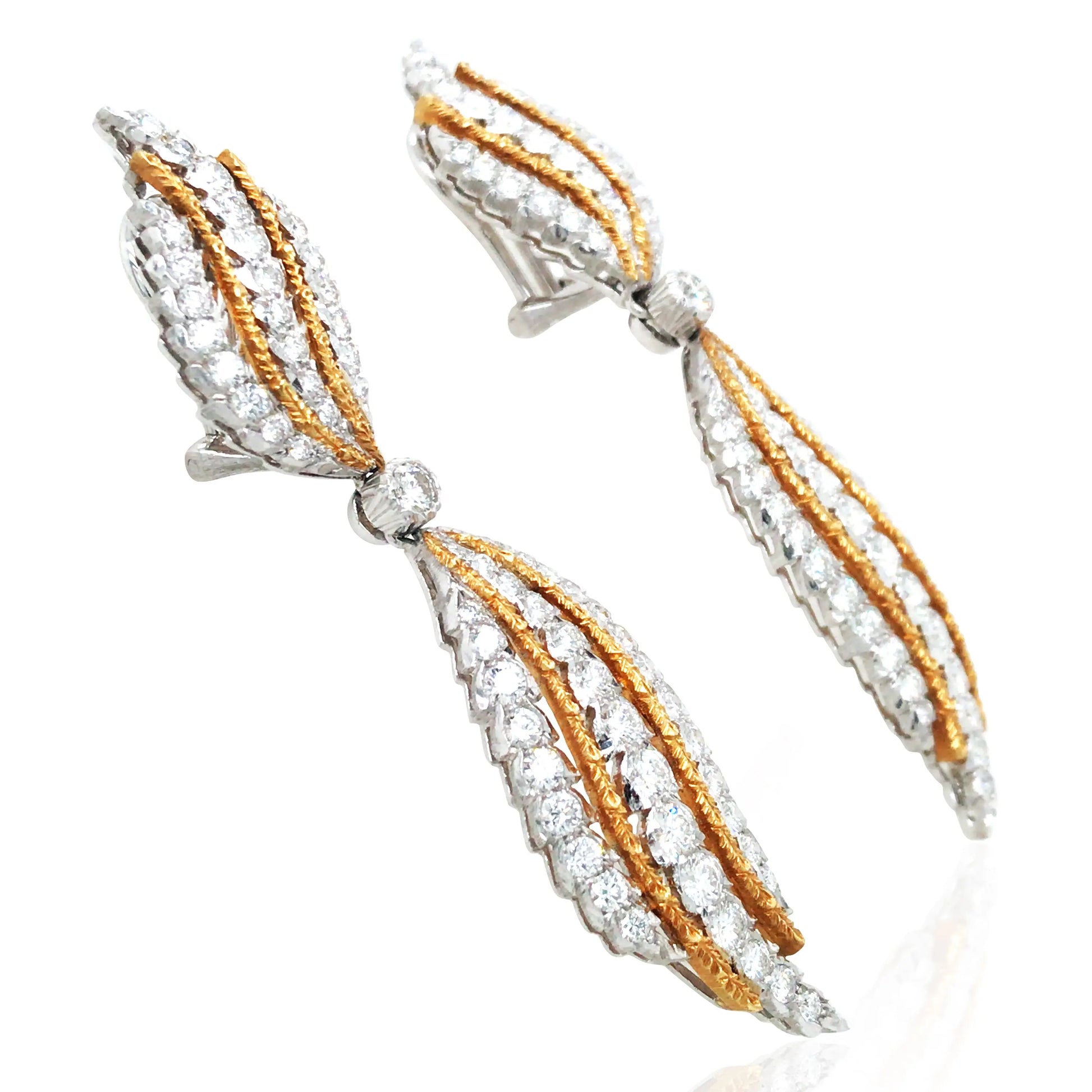 Buccellati, 18K Gold Diamond Earrings Buccellati