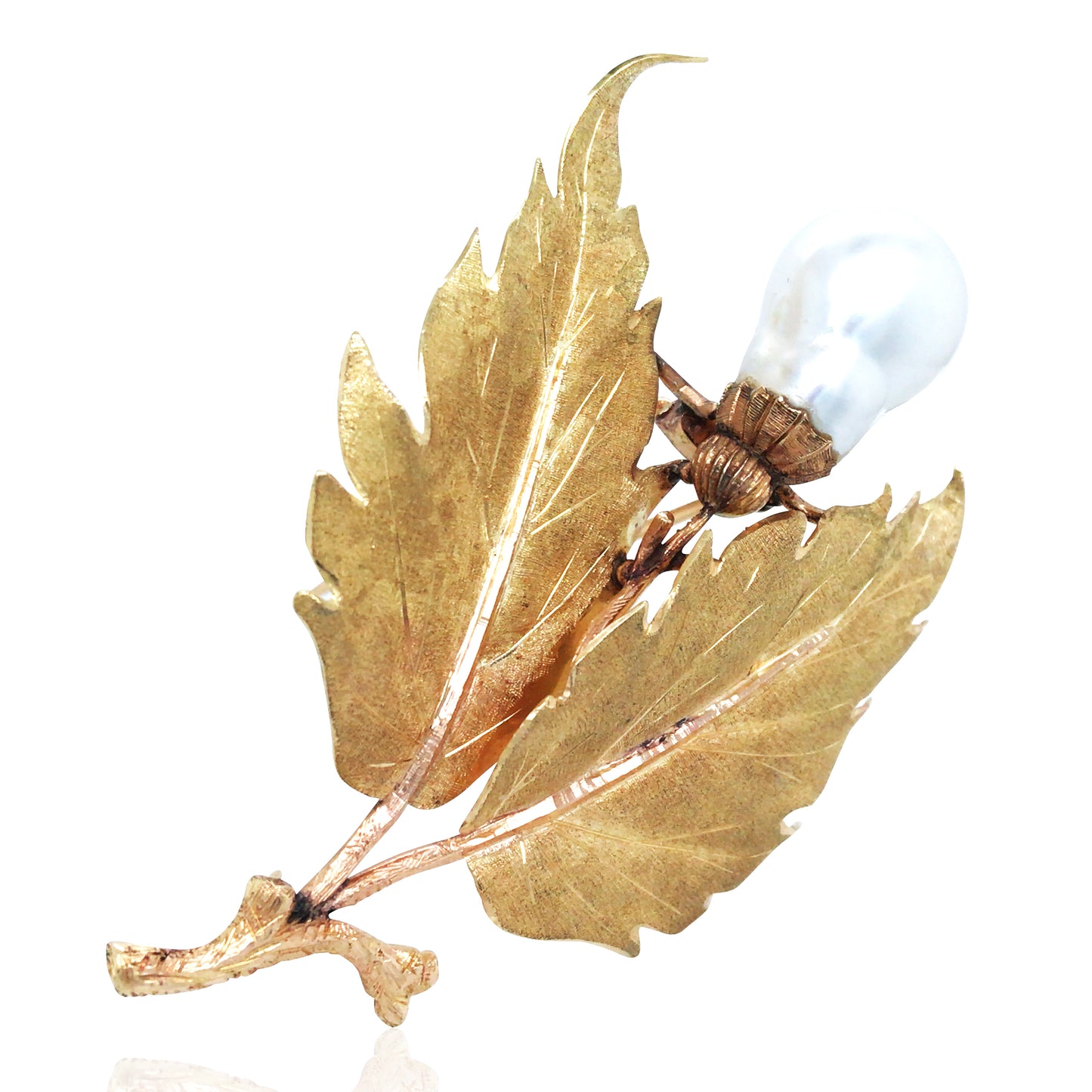 Buccellati, 18K Gold Pearl Brooch