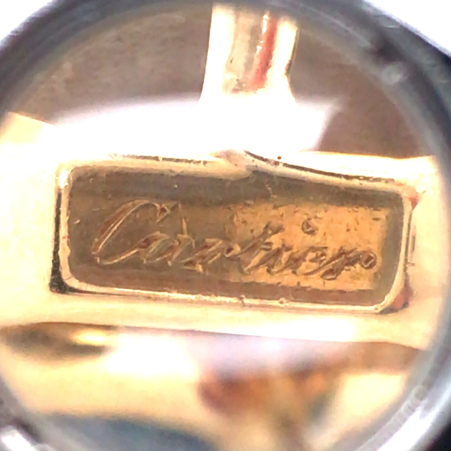 Cartier, 18K Gold Gemstone Diamond Earrings Cartier