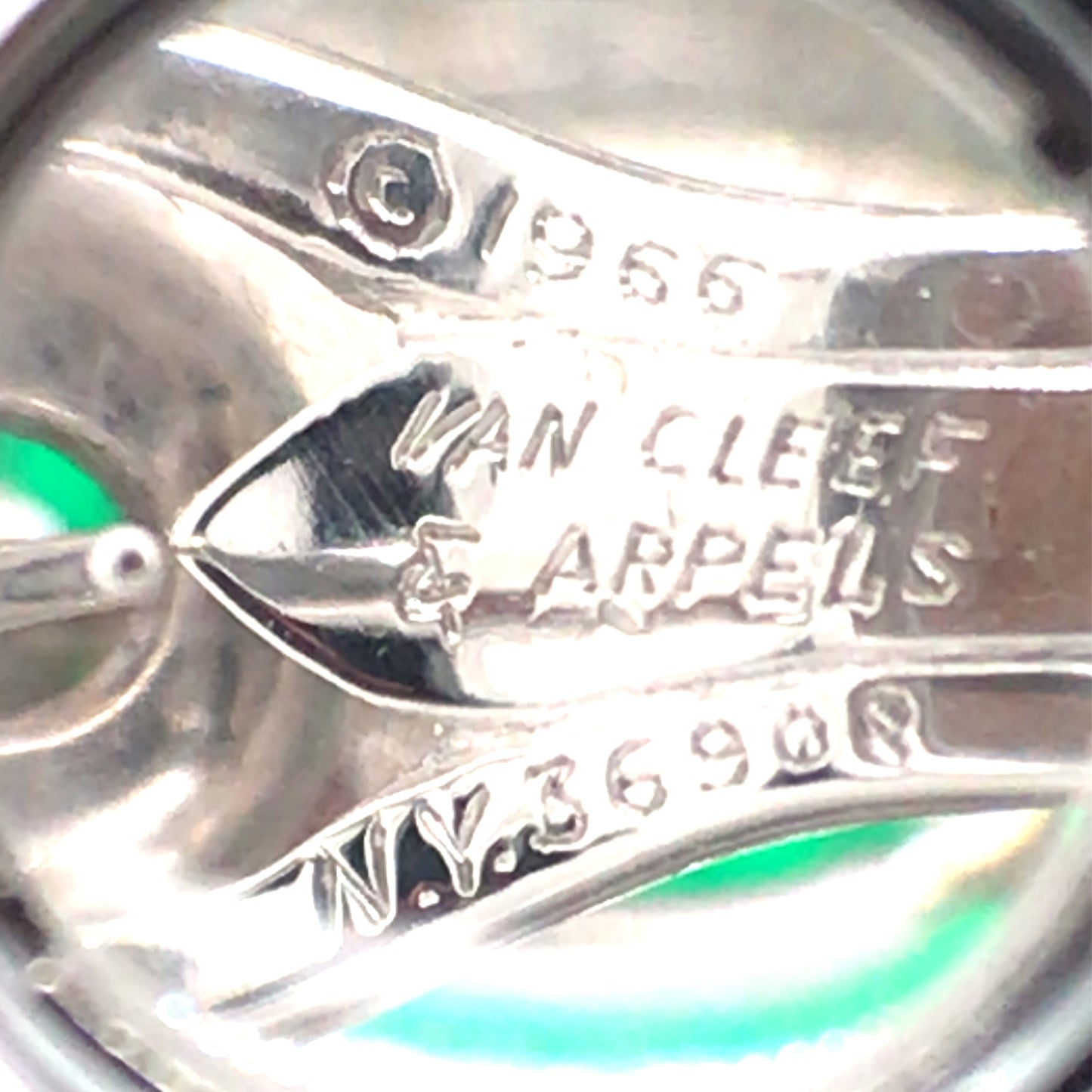Van Cleef & Arpels, Platinum Emerald Diamond Earrings, AGL, SSEF VCA