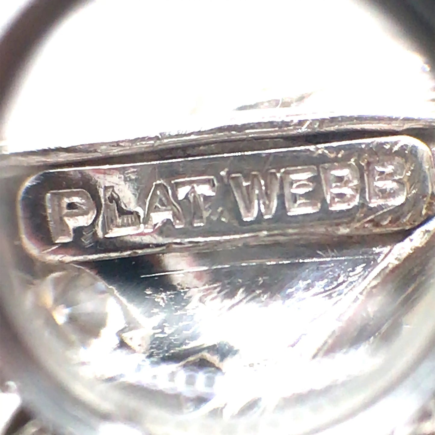 David Webb, Platinum Pearl Diamond Brooch David Webb