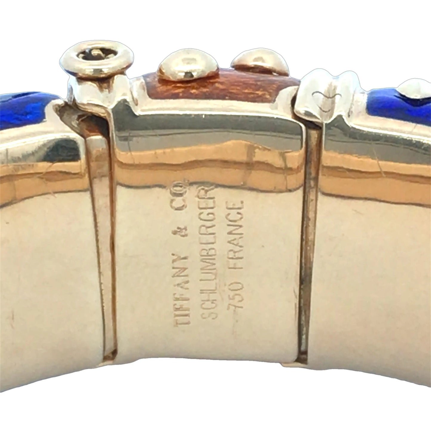 Tiffany Schlumberger, 18K Gold Enamel Bangle Tiffany