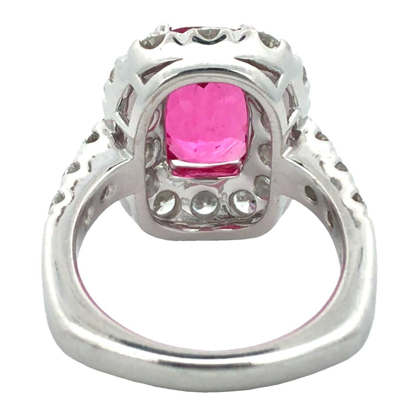 18K Gold Spinel Diamond Ring, GIA