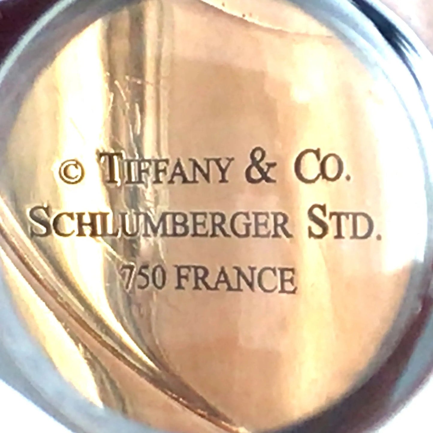 Tiffany Schlumberger, 18K Gold Enamel Diamond Bangle Tiffany