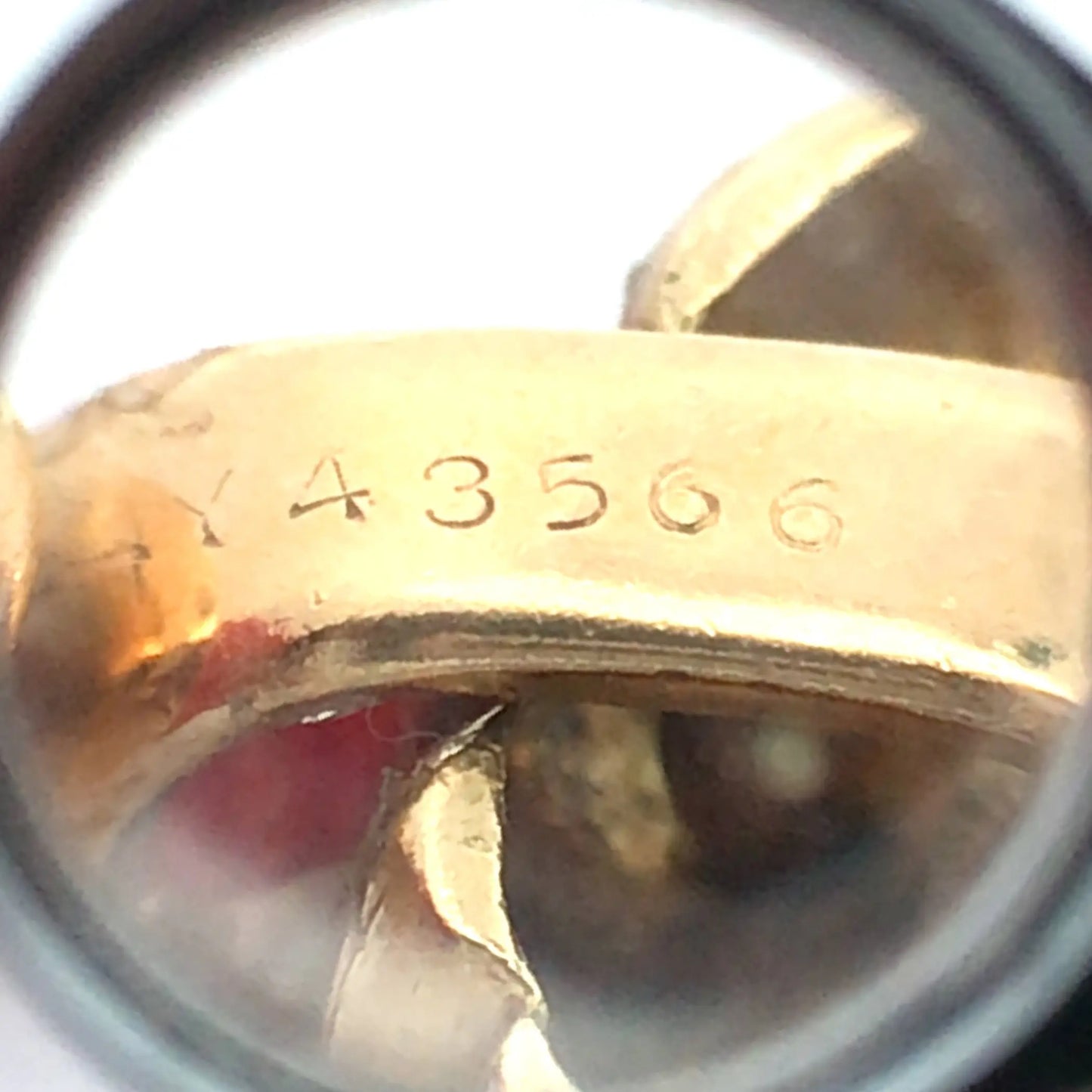 Van Cleef & Arpels, 18K Gold Carved Emerald Carved Coral Diamond Pendant Necklace VCA