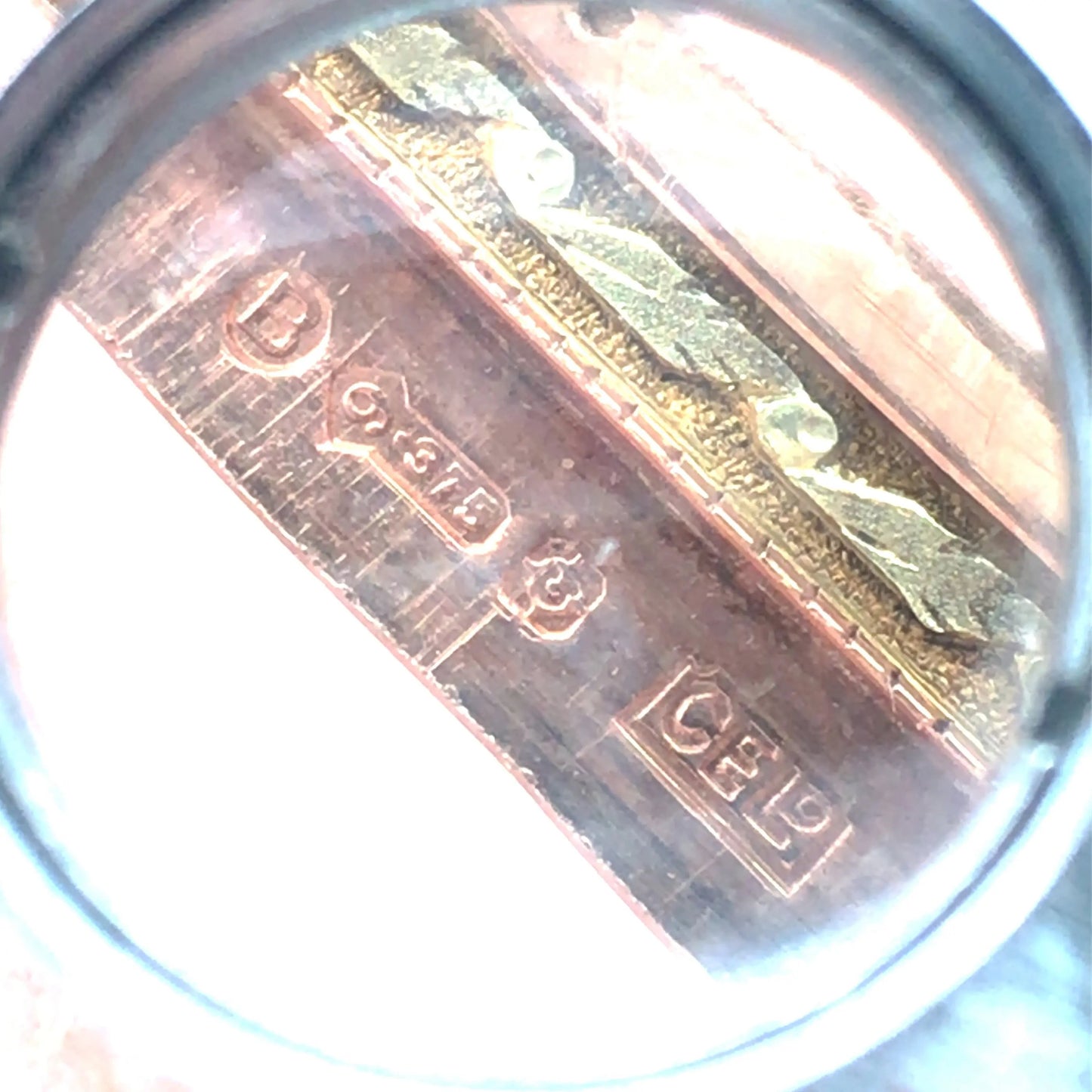 Gold Box with Porcelain Painting Lueur Jewelry