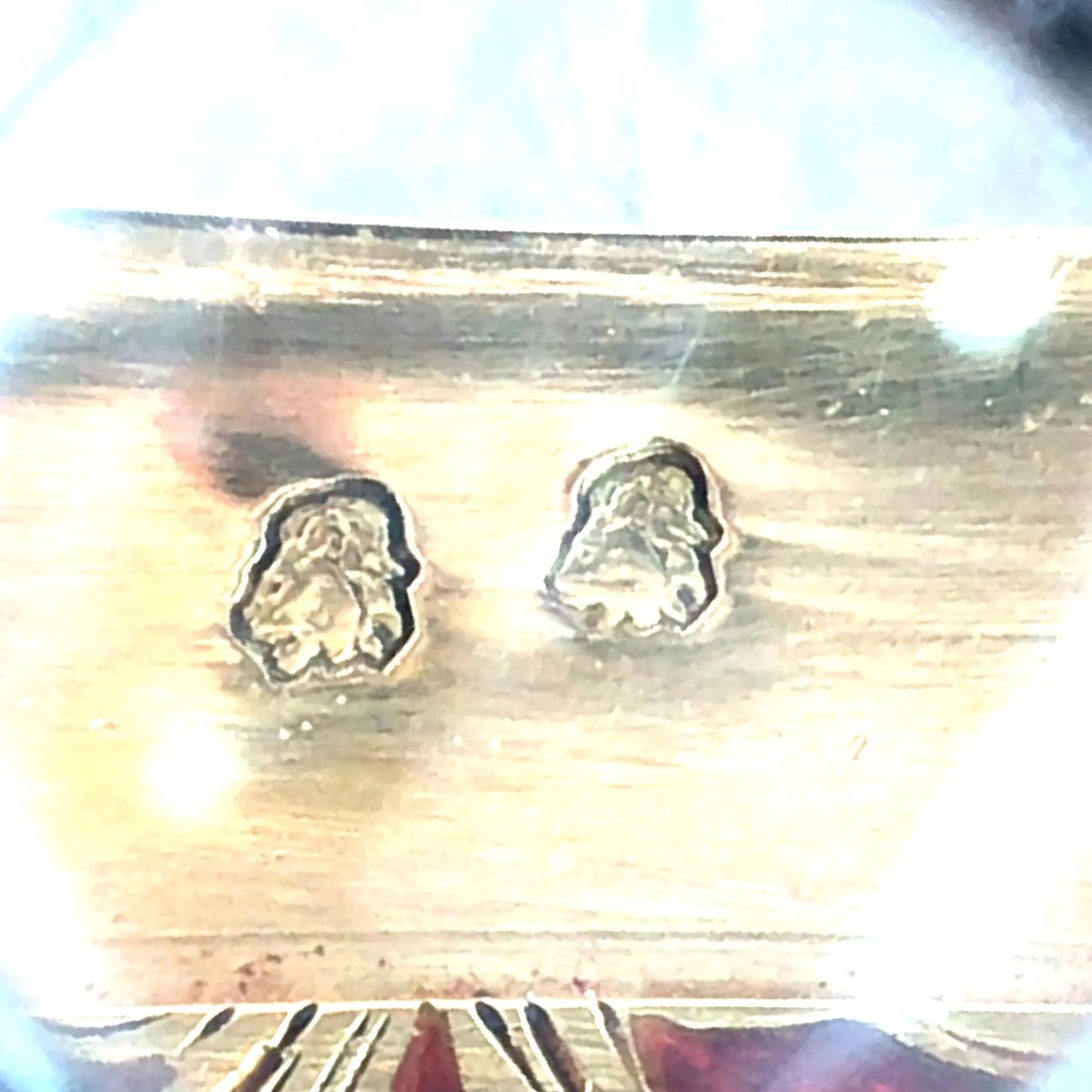 Gold Box with Porcelain Painting Lueur Jewelry