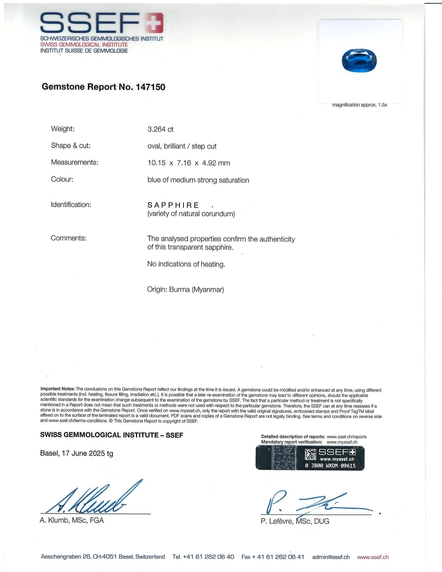 Bvlgari, Sapphire Turquoise Diamond Ring, SSEF Bvlgari