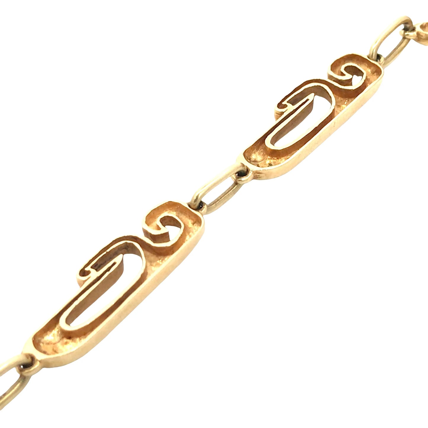 Van Cleef & Arpels, 18K Gold Link Necklace VCA