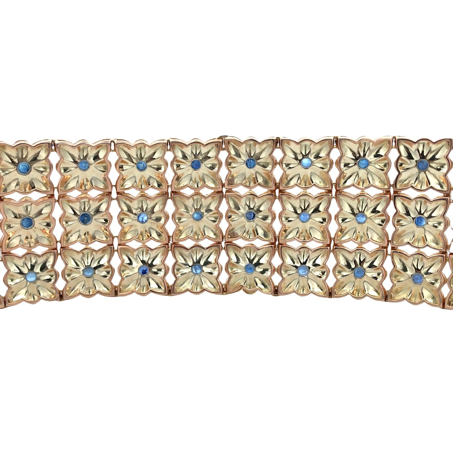Buccellati, 18K Gold Sapphire Bracelet Buccellati