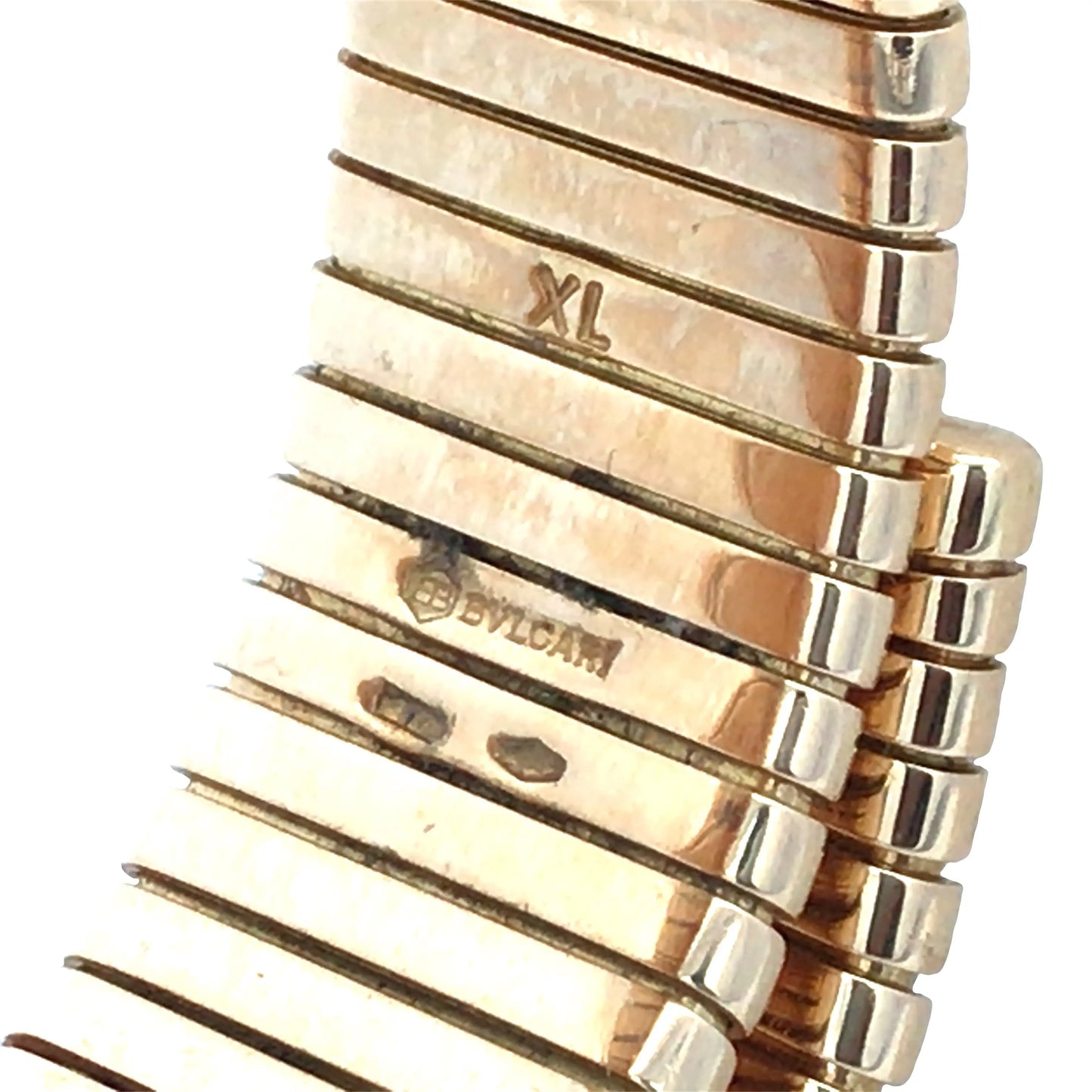 Bvlgari, 18K Gold Tubogas Bracelet Quartz Watch Bvlgari