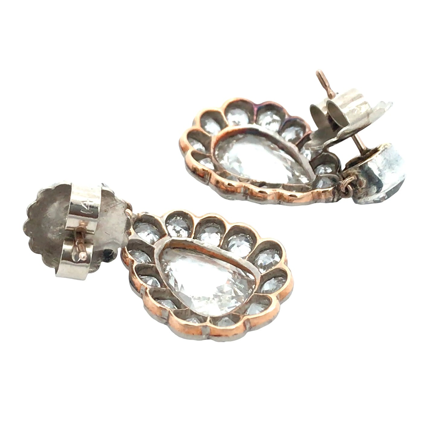 14K Gold Diamond Earrings Lueur Jewelry