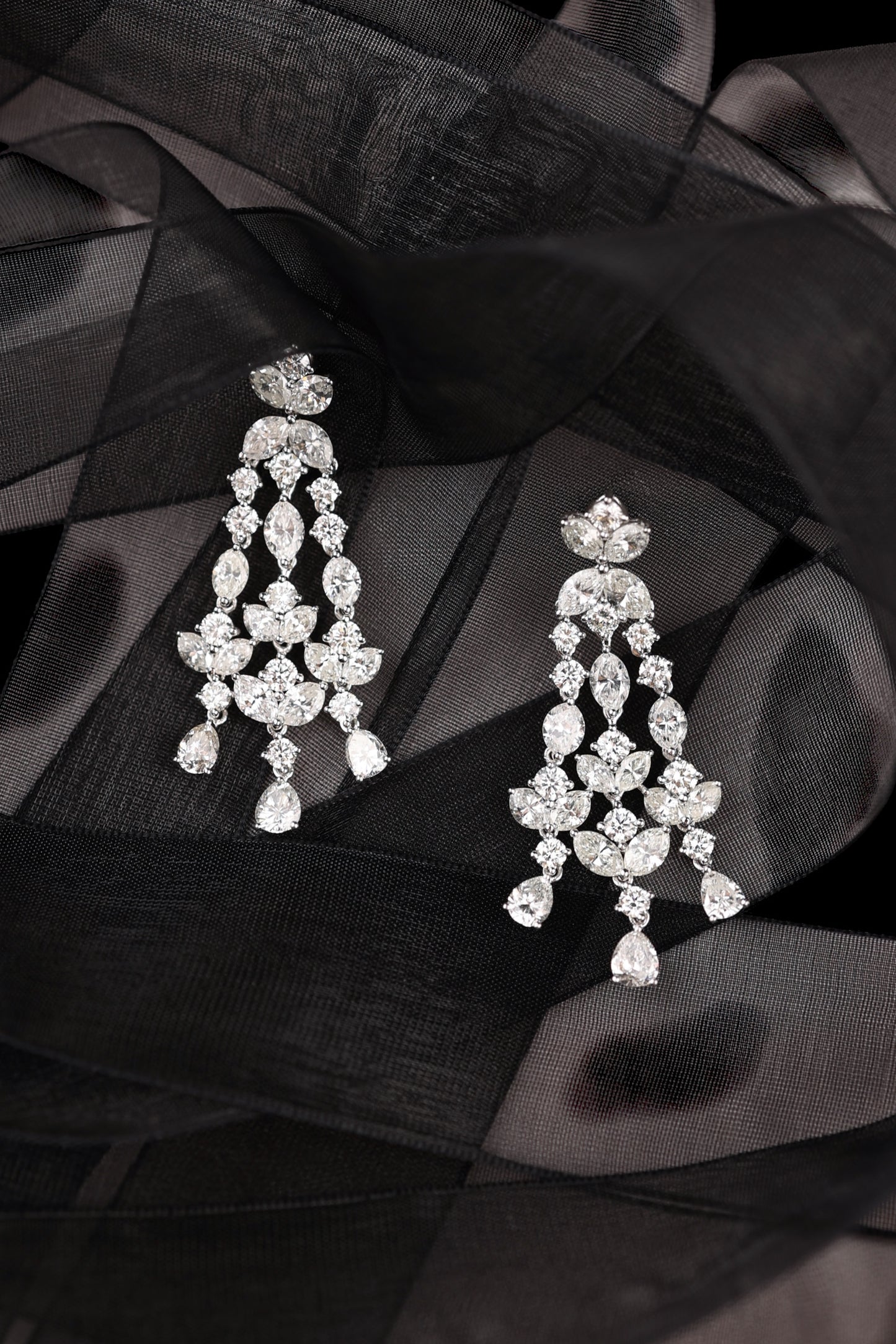 18K Gold Diamond Earrings