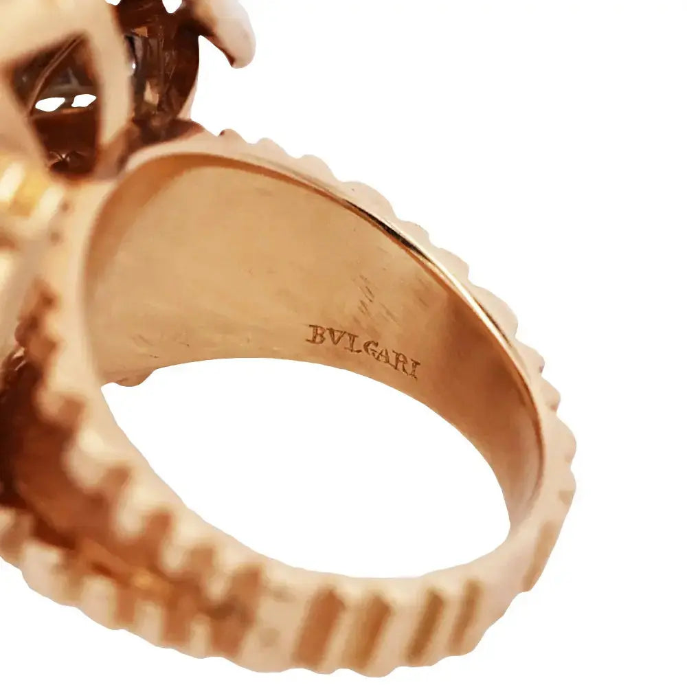 Bvlgari, 18K Gold Diamond Ring Bvlgari