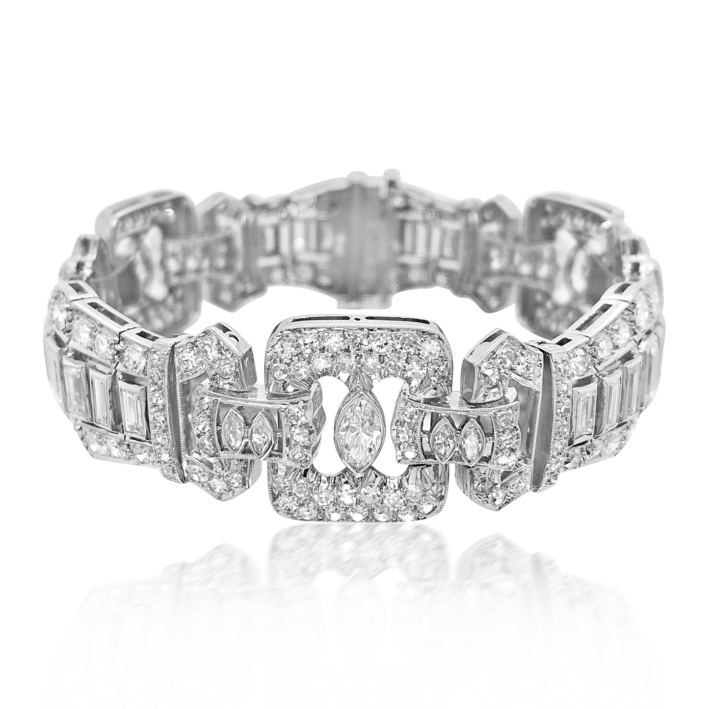 Graff, Platinum Diamond Bracelet - Lueur Jewelry