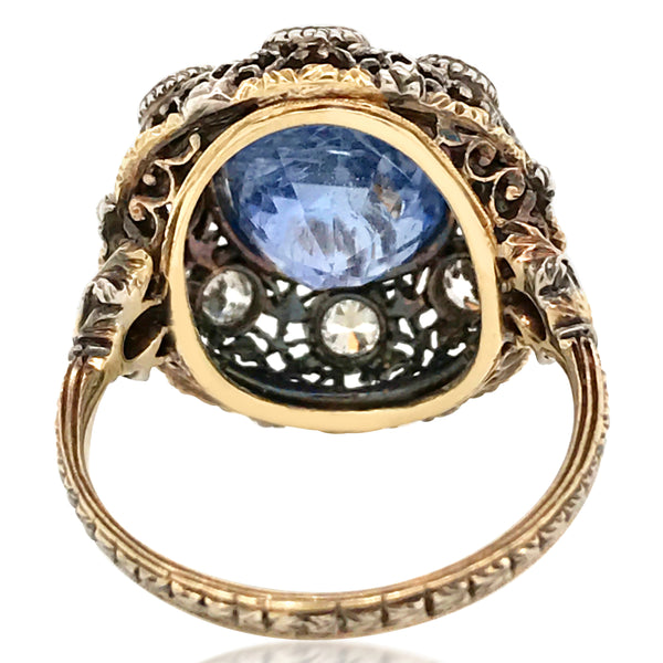 Buccellati, Sapphire Diamond Ring - Lueur Jewelry