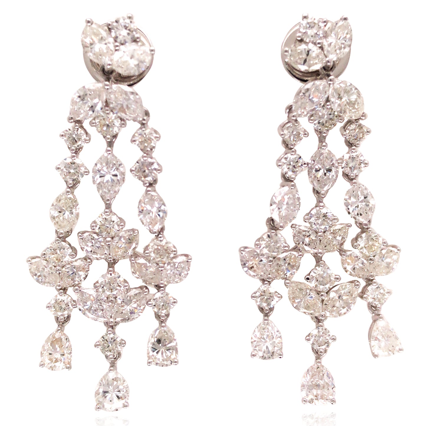 18K Gold Diamond Earrings