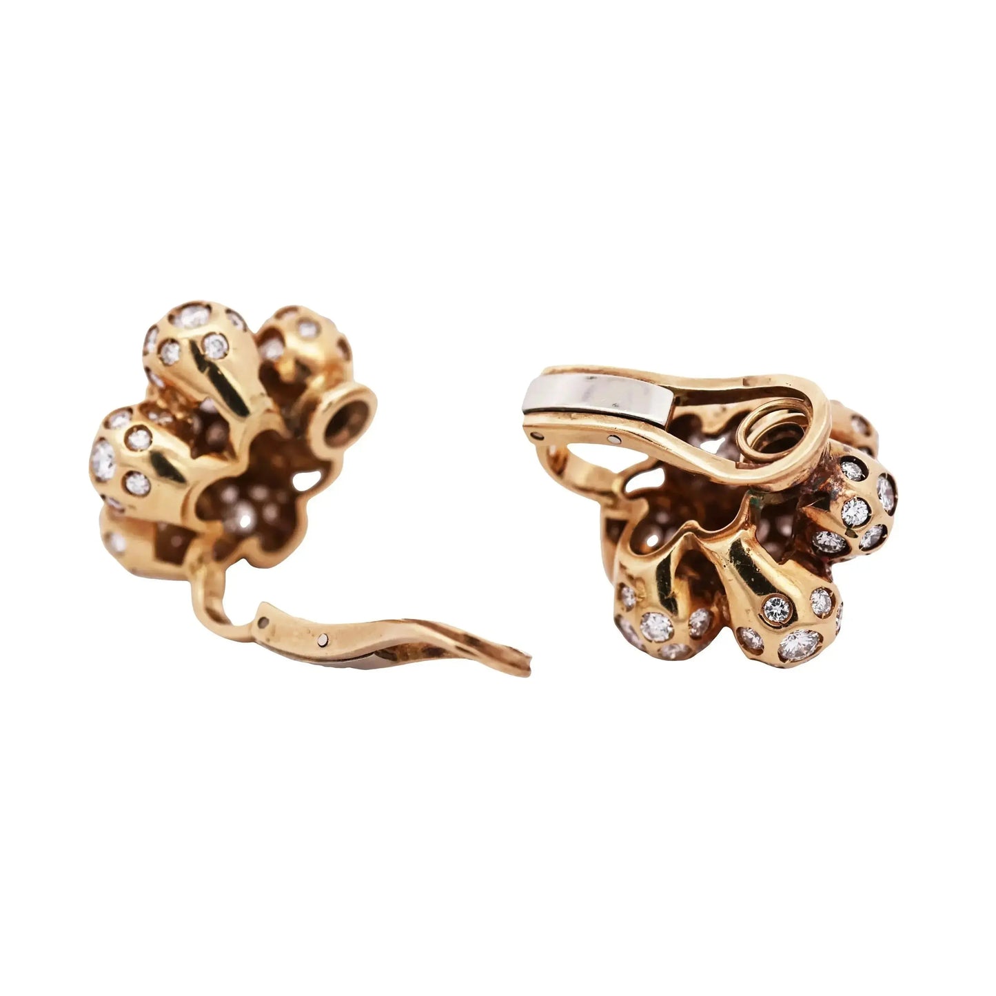 18K Gold Diamond Earrings