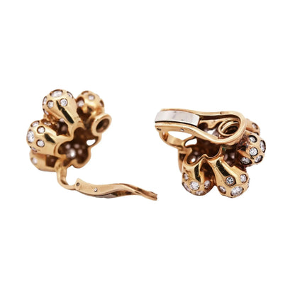 18K Gold Diamond Earrings