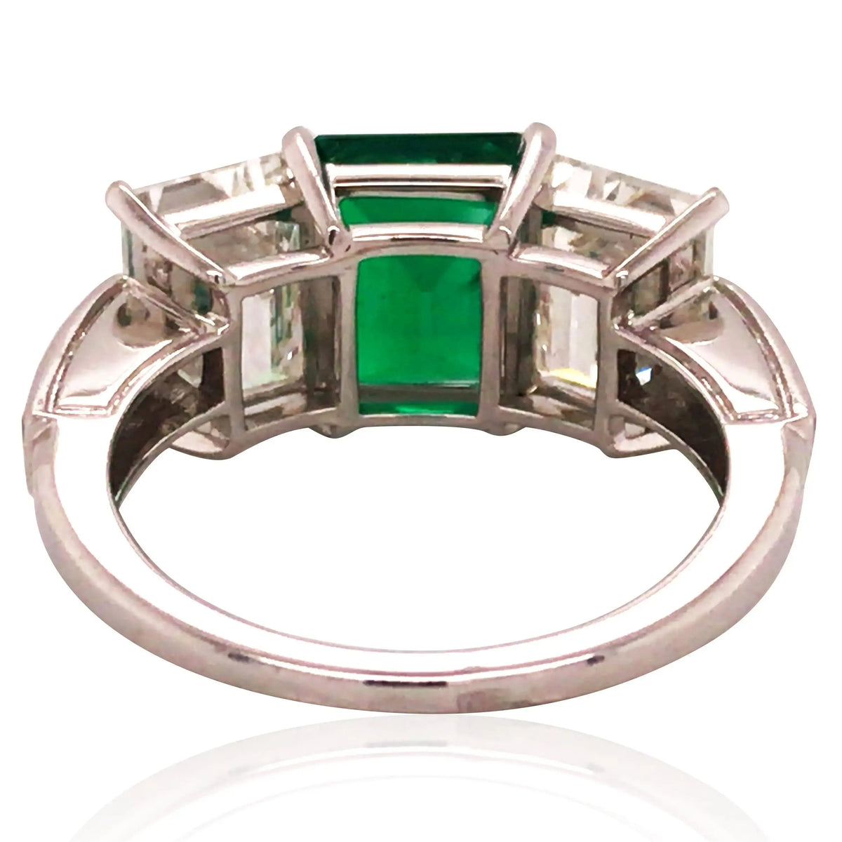 2.27ct Colombia no-oil Emerald Diamond Ring, AGL, GIA