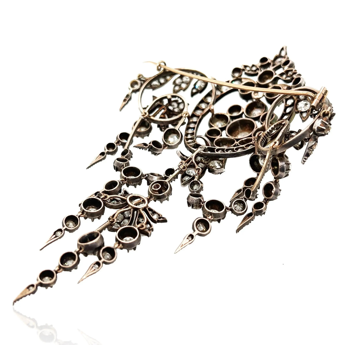 Bapst, Silver-top-Gold Diamond Brooch