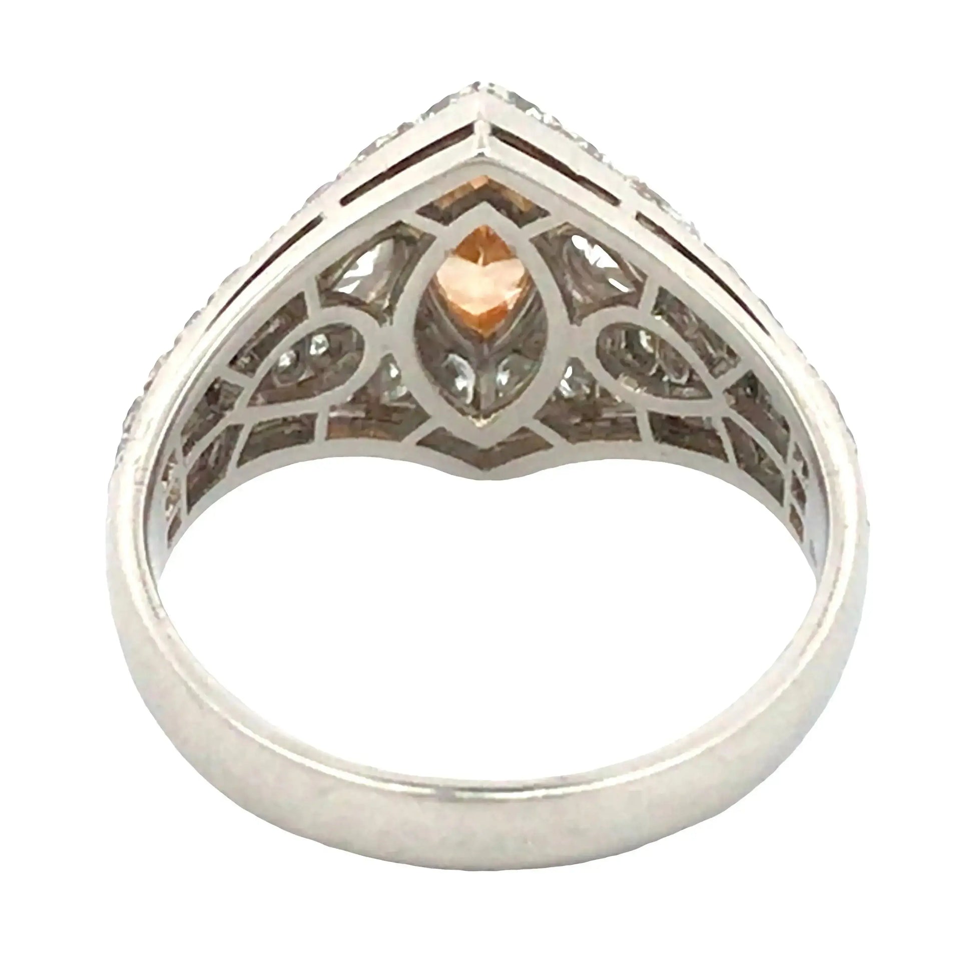 Bvlgari, Platinum Fancy Vivid Yellow Orange Diamond Ring, GIA