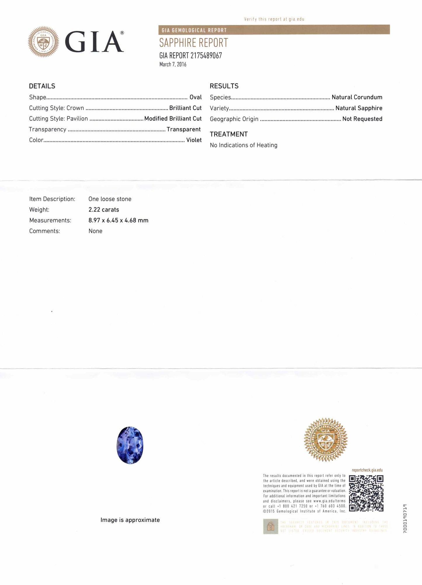 Platinum, Sapphire  Diamond Ring