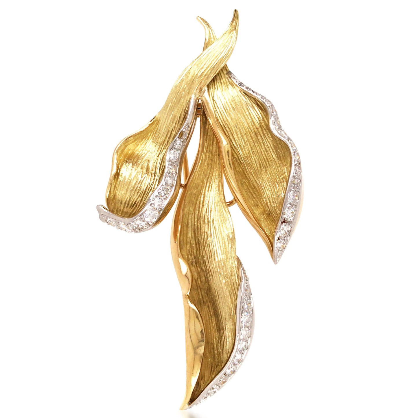 Chaumet, 18K Gold Diamond Brooch