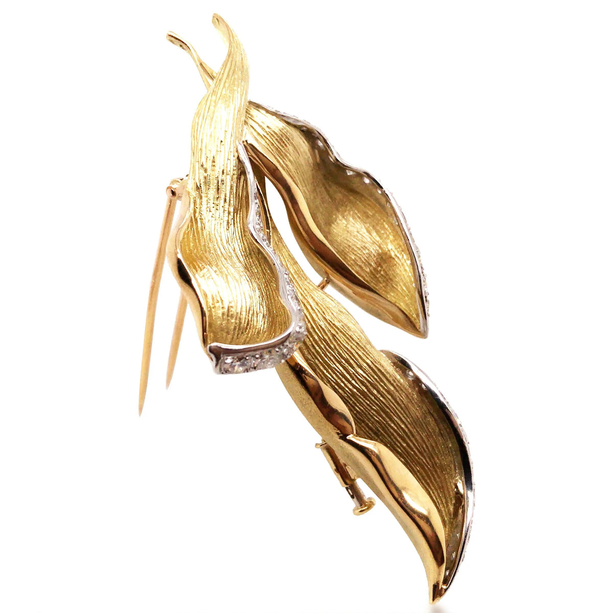 Chaumet, 18K Gold Diamond Brooch