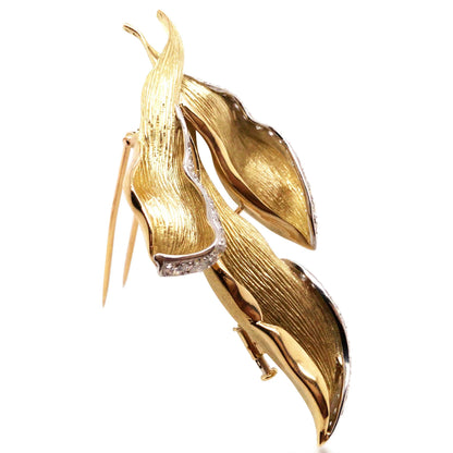 Chaumet, 18K Gold Diamond Brooch