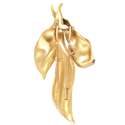 Chaumet, 18K Gold Diamond Brooch