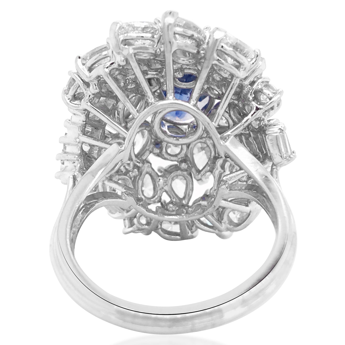 Sapphire Diamond Ring, GIA