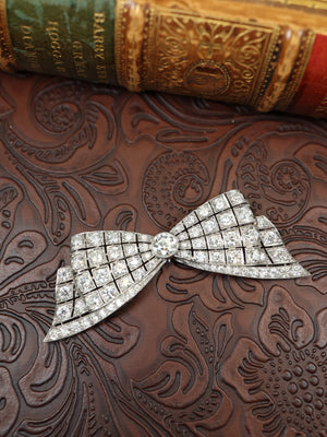 Tiffany, Diamond Bow Brooch