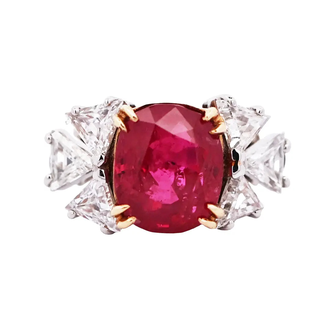 Chaumet Paris, 4.81ct Burma no-heat Ruby Diamond Ring, AGL Chaumet